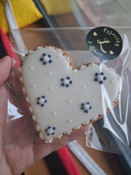 Perníkové srdce - cca 9cm výška